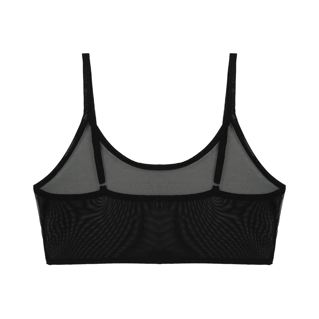 Women‘s Sheer Mesh Camisole Crop Top S-5XL: Adjustable Spaghetti Straps Sleeveless Vest for Party Club Night Out