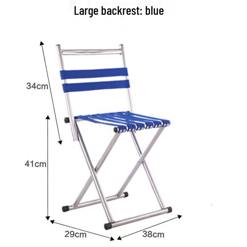 Portable Folding Backrest Chair for Camping, Fishing, Home, and Outdoor Use