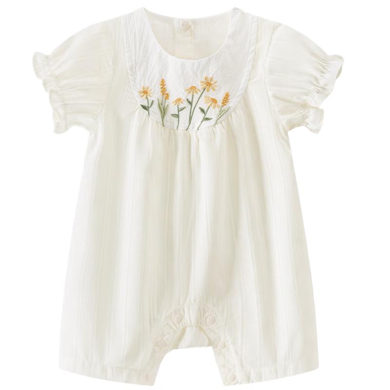 Baby Girl Pure Cotton Short Sleeve Romper 90