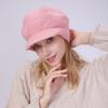 New Autumn and Winter Fleece Cap for Women Knitted Rabbit Fur Thread  Warm  Fashionable and Cold Proof Beret Hood