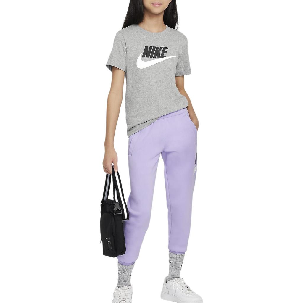 Nike Sportswear Comfortable Soft Breathable Short Sleeve T-Shirt Kids Tops Dark-Gray Stone-Blue FZ5178-063