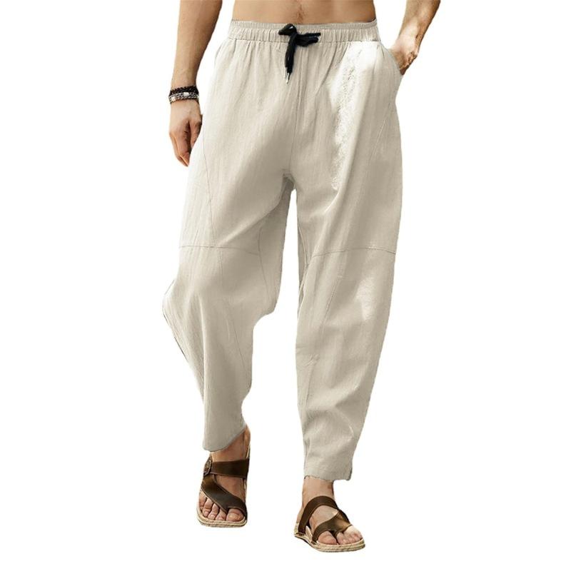 Men's Large Size Loose Casual Sweatpants Cotton Drawstring Hip Hop Trousers