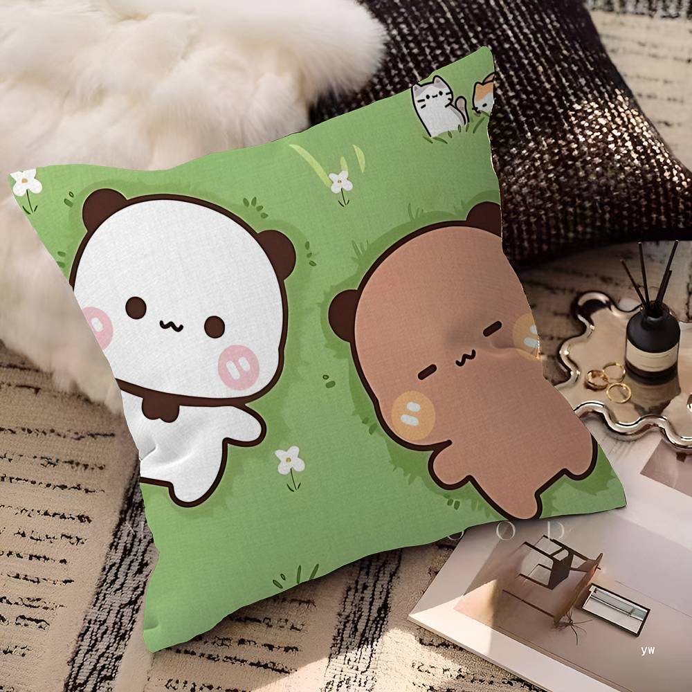 Bubu and Dudu Cute Pillow Anime Pillow Sofa Bed Head Pillow Cover Cushion Cover 45x45 cm Fashion
