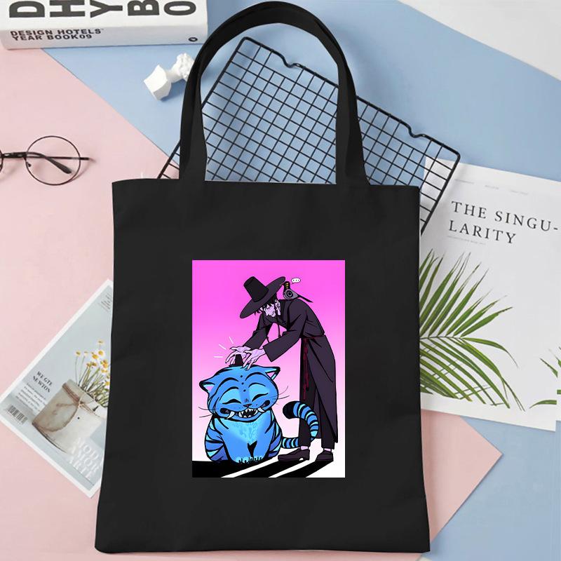 KPOP Demon Hunter Tiger Print Student Shoulder Canvas Bag Shopping Tote Bag KTB