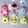 Toy Story Buzz Lightyear Strawberry Bear Plush Toy Pendant Buckle Telescopic