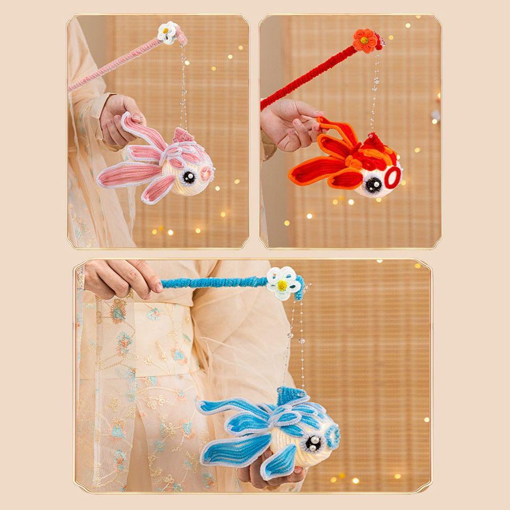 DIY Material Package Lotus Lantern Goldfish/Rabbit Lantern Material Package  Kids Gift
