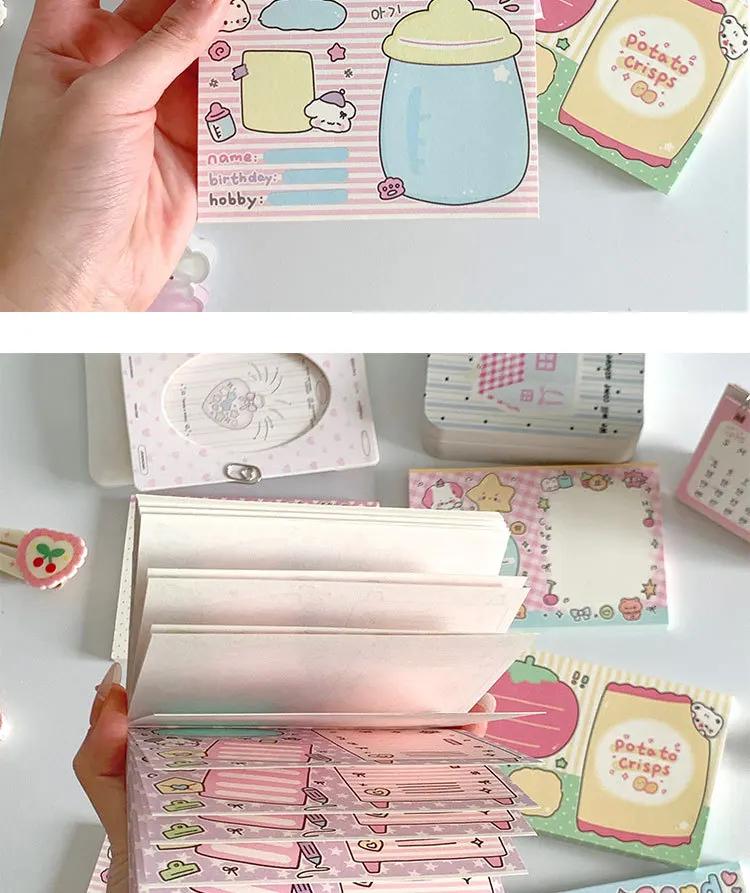 MINKYS 50 Sheets Kawaii Cartoon Milk Puppy Memo Pads Paper To Do List Journal Note Paperlaria DIY Material Stationery
