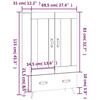 VidaXL Highboard Brown Oak 69.5x31x115 Cm Engineered Wood 830299