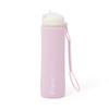 Francfranc Foldable Silicone Compact Water Bottle Bottle, Pink,