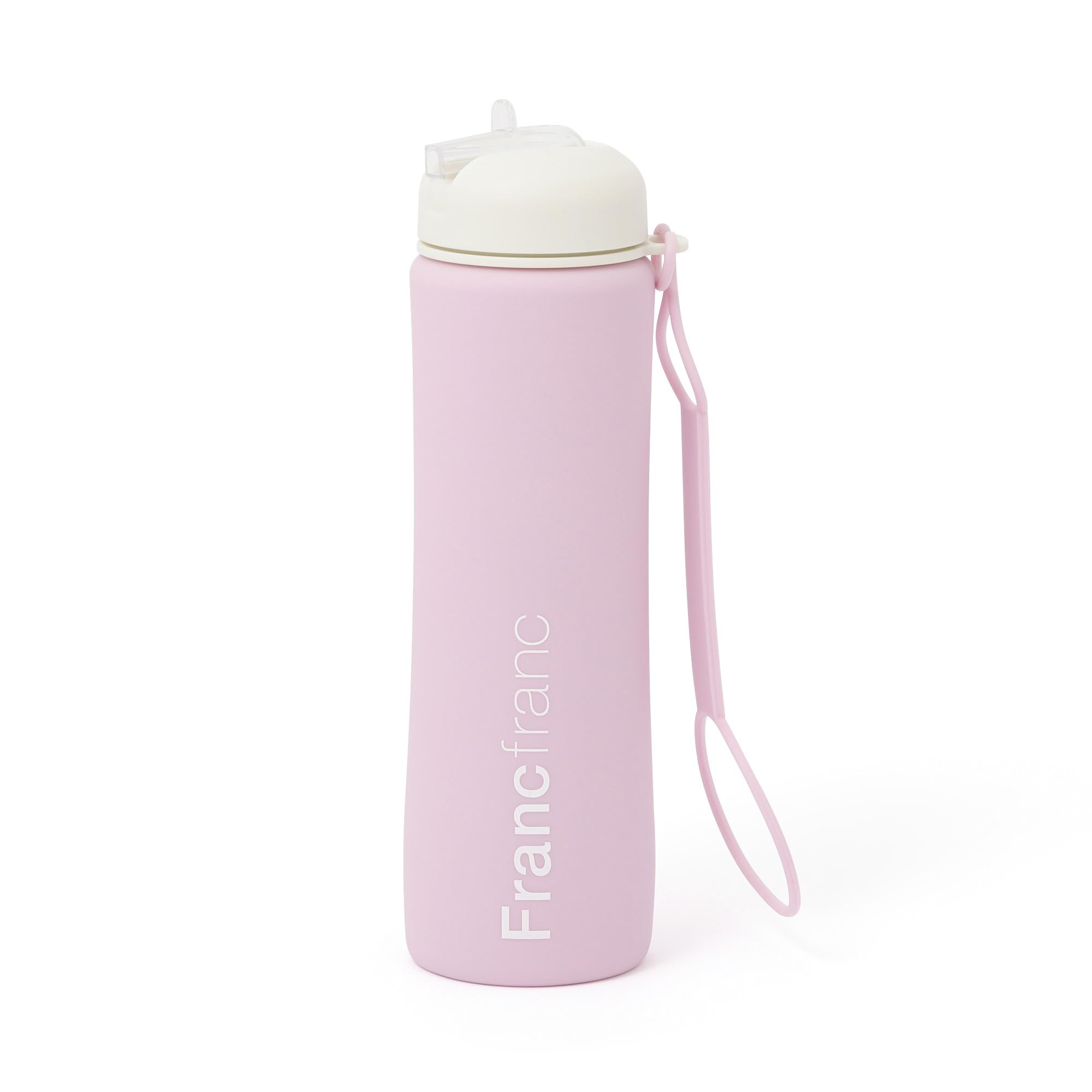 

Francfranc Foldable Silicone Compact Water Bottle Bottle, Pink, розовый