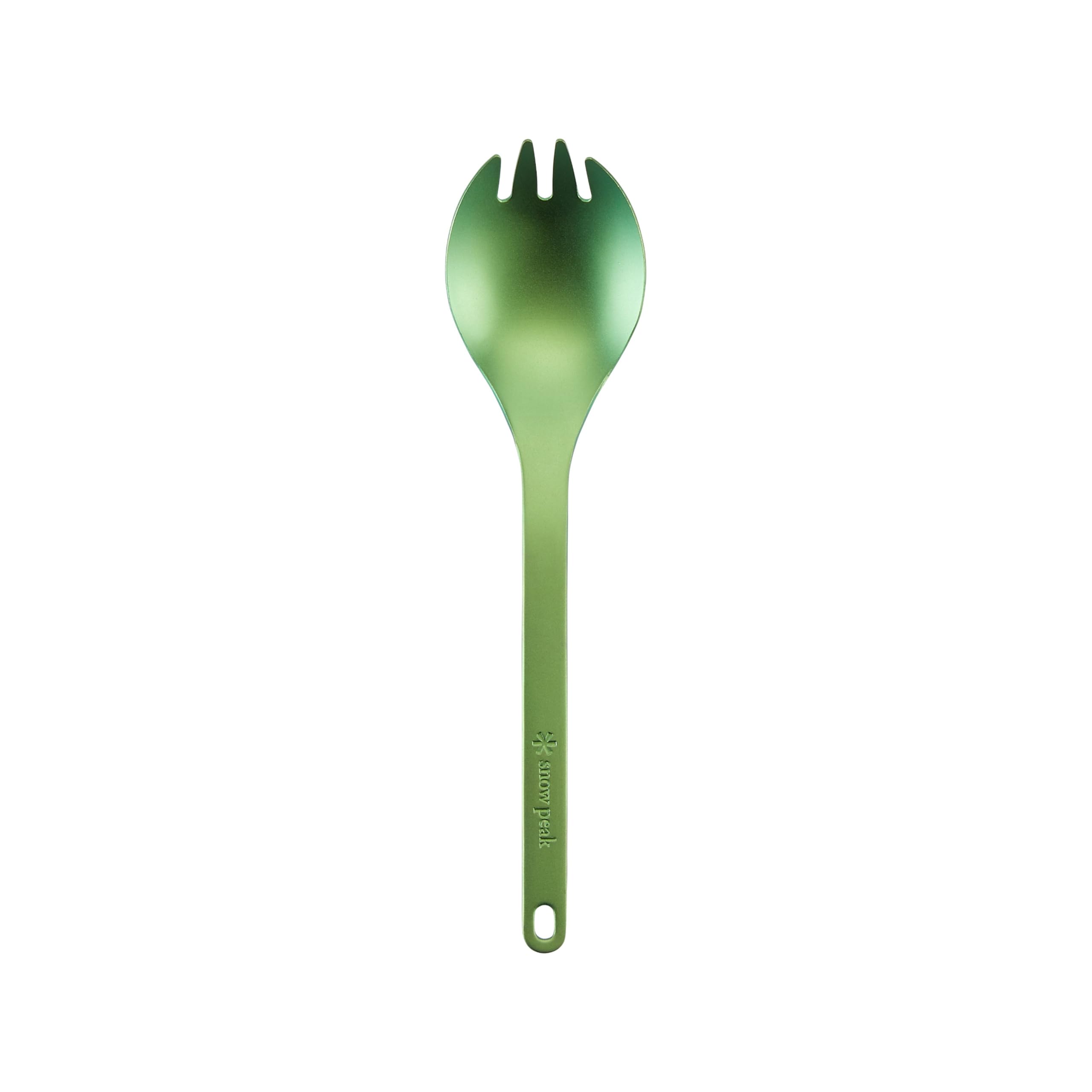 Snow Peak Titanium Spork, Green, SCT-004GR