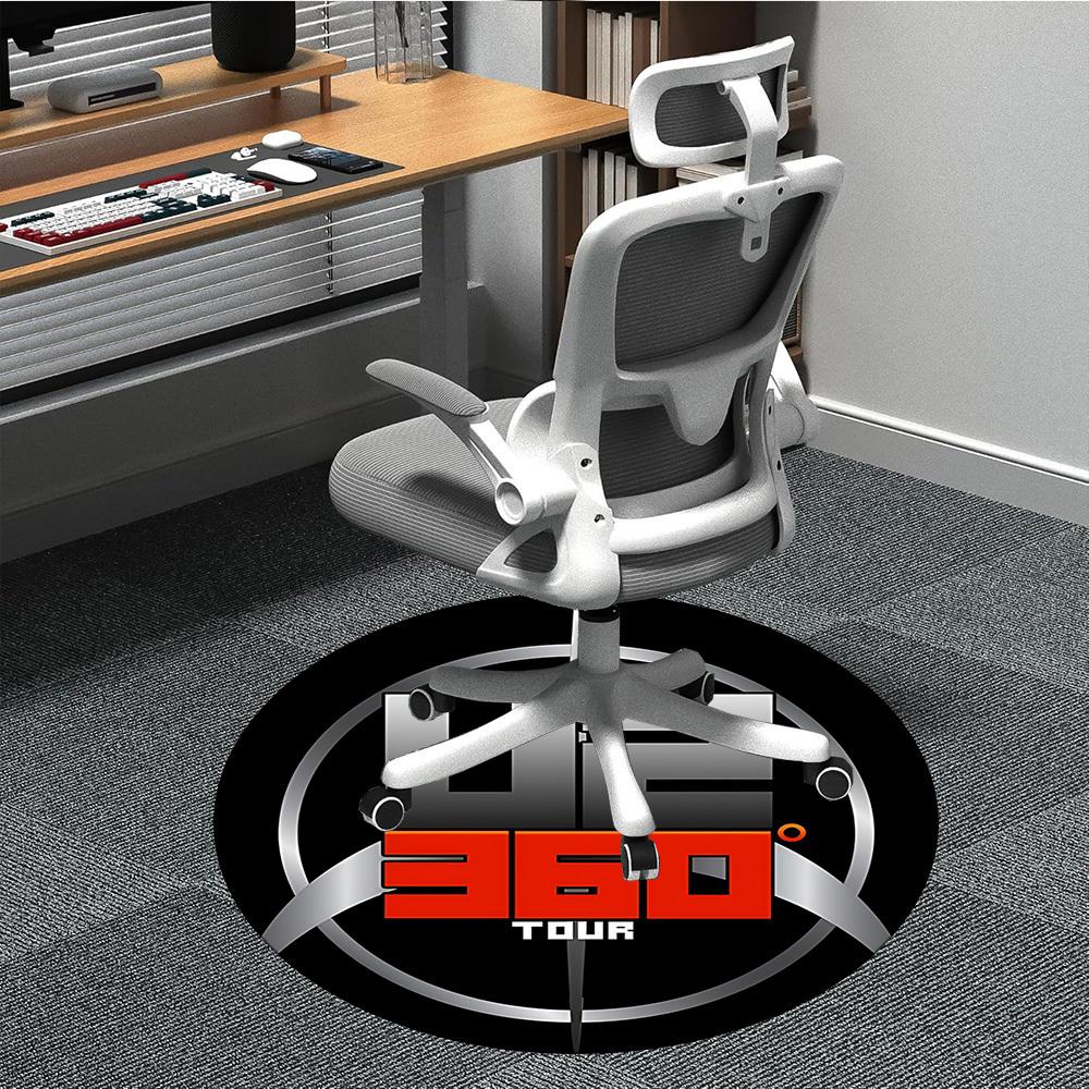 1pc U2 Band MerchandiseChair Carpet for Office, Non-slip, Soft and Durable Office Rug for Interior Decoration, Perfect for Office yy250925155 80cm by 80cm