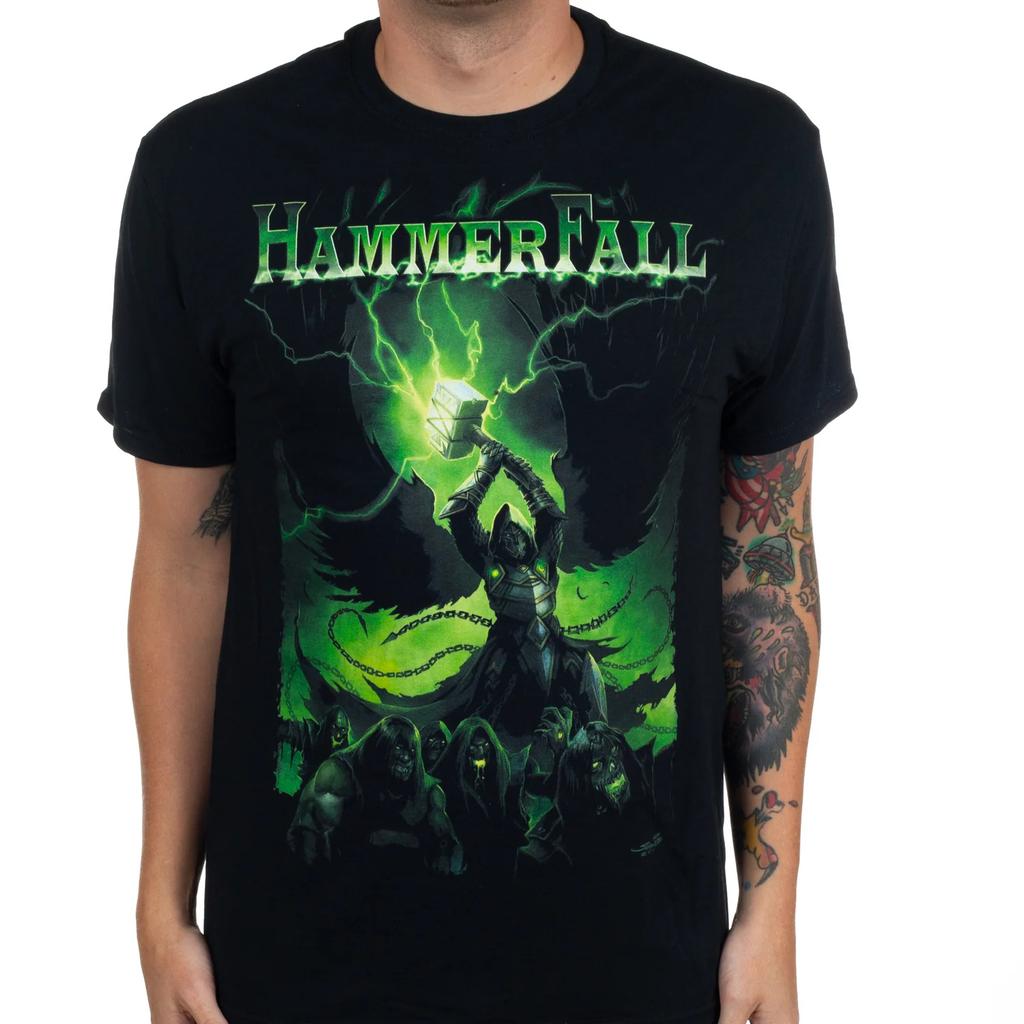 Hammerfall Shield Casual Tshirt Luxury Brand for Men and Women Top