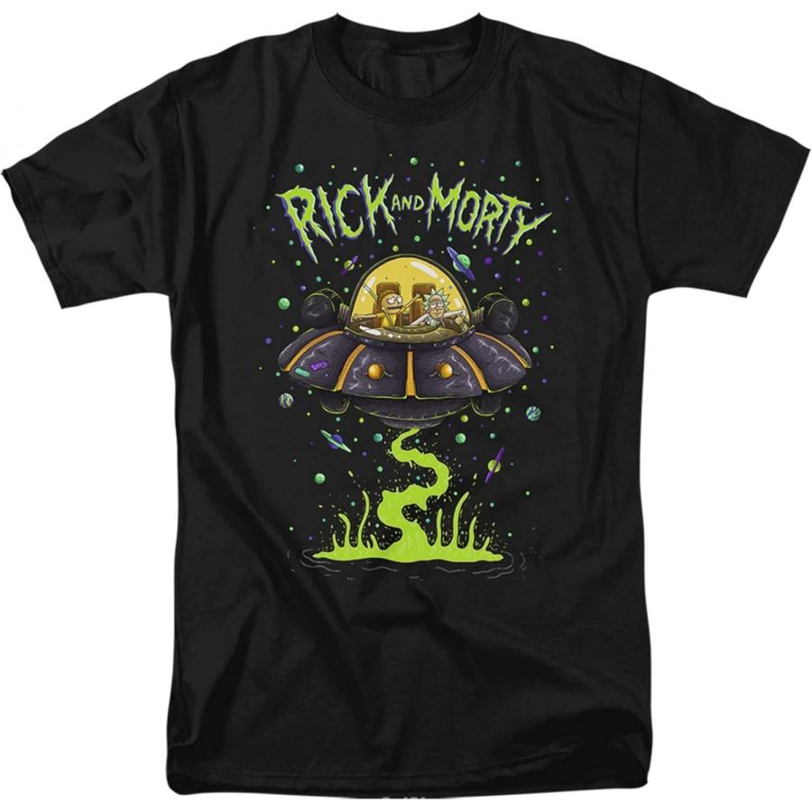 Футболка Rick and Morty Space Cruiser Rides, Черная, XXXL S
