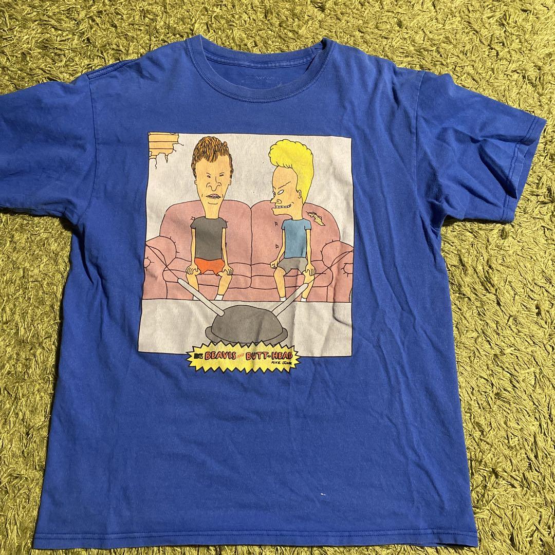 

[USED] Butt-Head T-shirt, blue, anime t-shirt