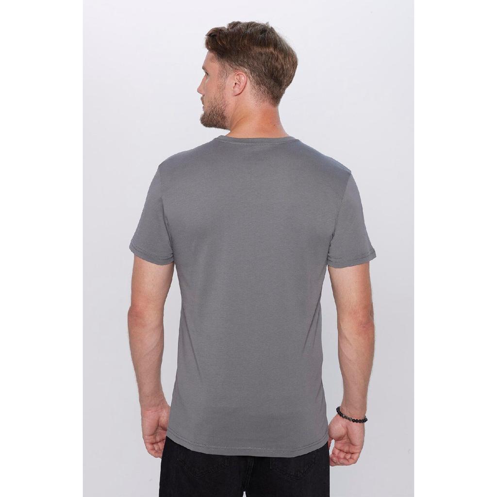 Unisex Slim Fit Slim Fit 100% Cotton Soft Textured White Crew Neck T-shirt