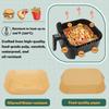 100pcs Large Air Fryer Parchment Liners - Non-Stick High Heat Resistant Disposable Sheets, Ruffled Edges for Ovens/Microwaves