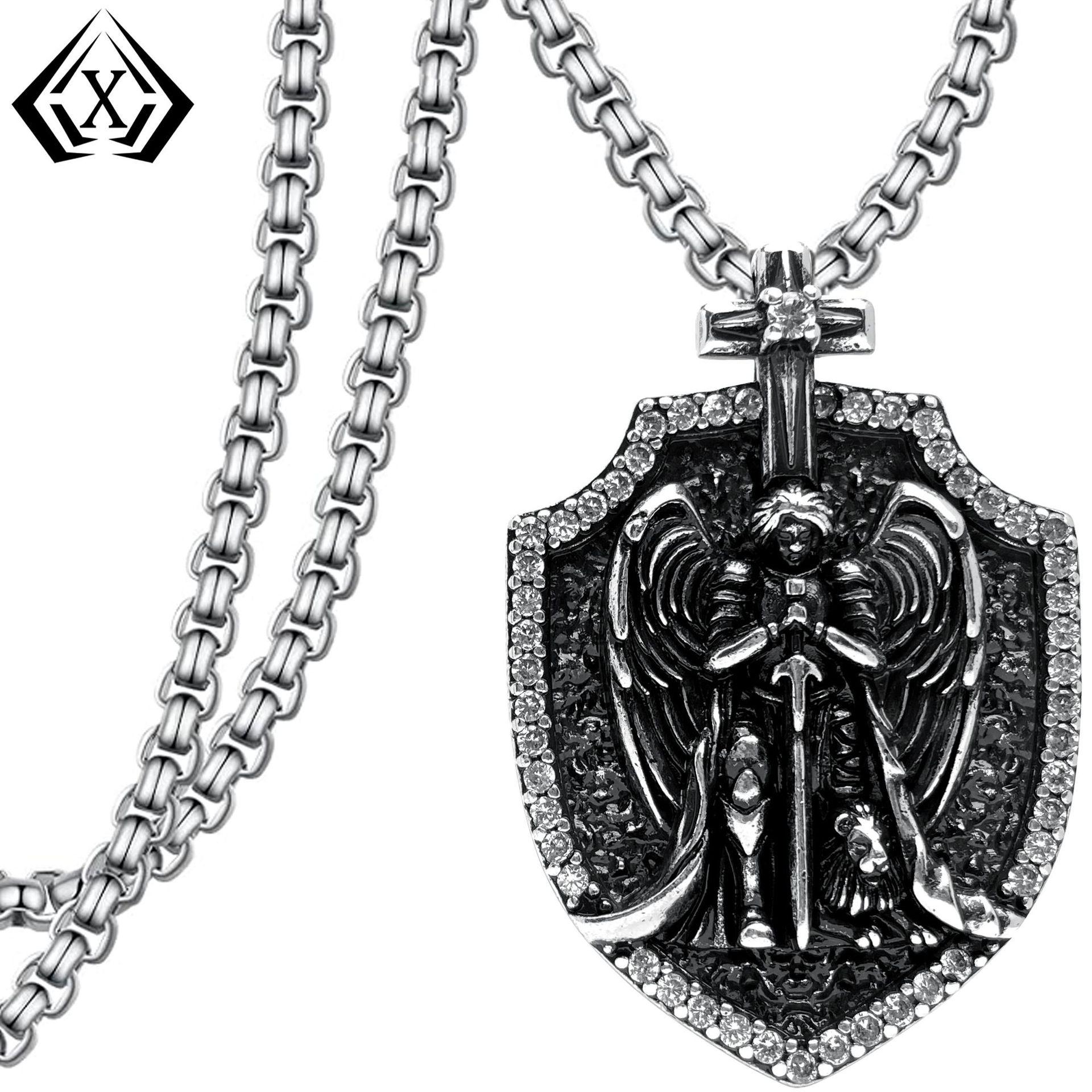 Ангел Воин Готический Панк Подвеска Ожерелье