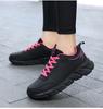 Women Running Shoes PU Leather Lace-up Men Warm Light Walking Sneaker Fitness Sport Flats Comfortable Black Size 35-45 Loafers