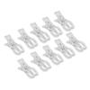 10pcs 8.89cm Balloon Arch Clips - Heavy Duty Transparent, Ergonomic Handle, Multi-Use