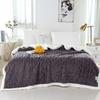 Tuff Lamb Fleece Nordic Sofa Blanket: Soft, Solid Color, Year-Round Use