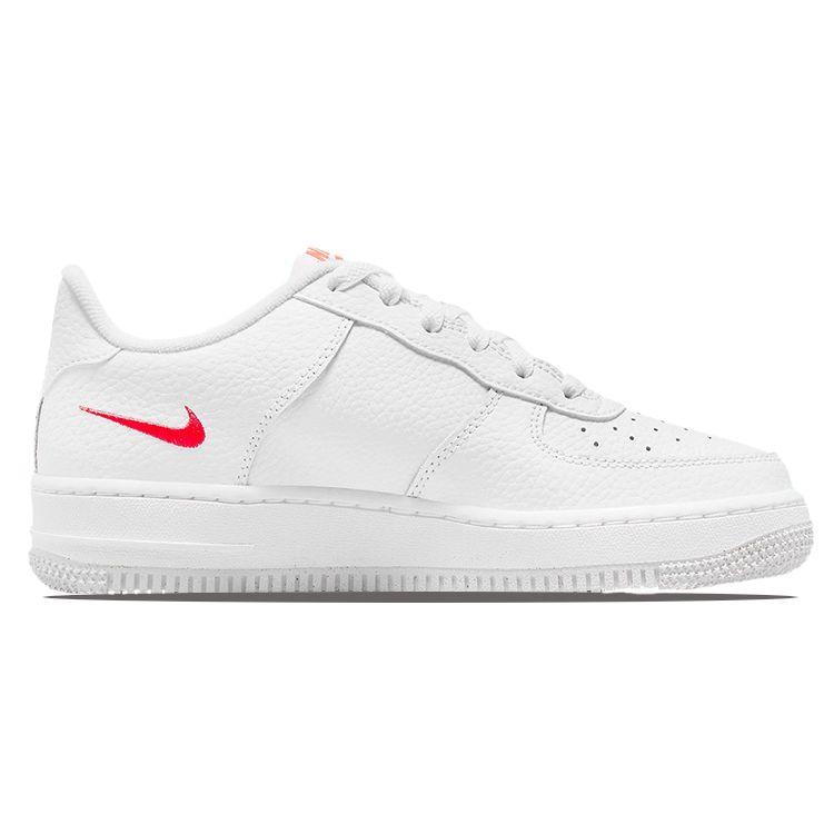 Nike Air Force 1 Low GS Multi-Swoosh Kinder-Sneaker Weiß Particle-Grey Photon-Dust DO6486-100