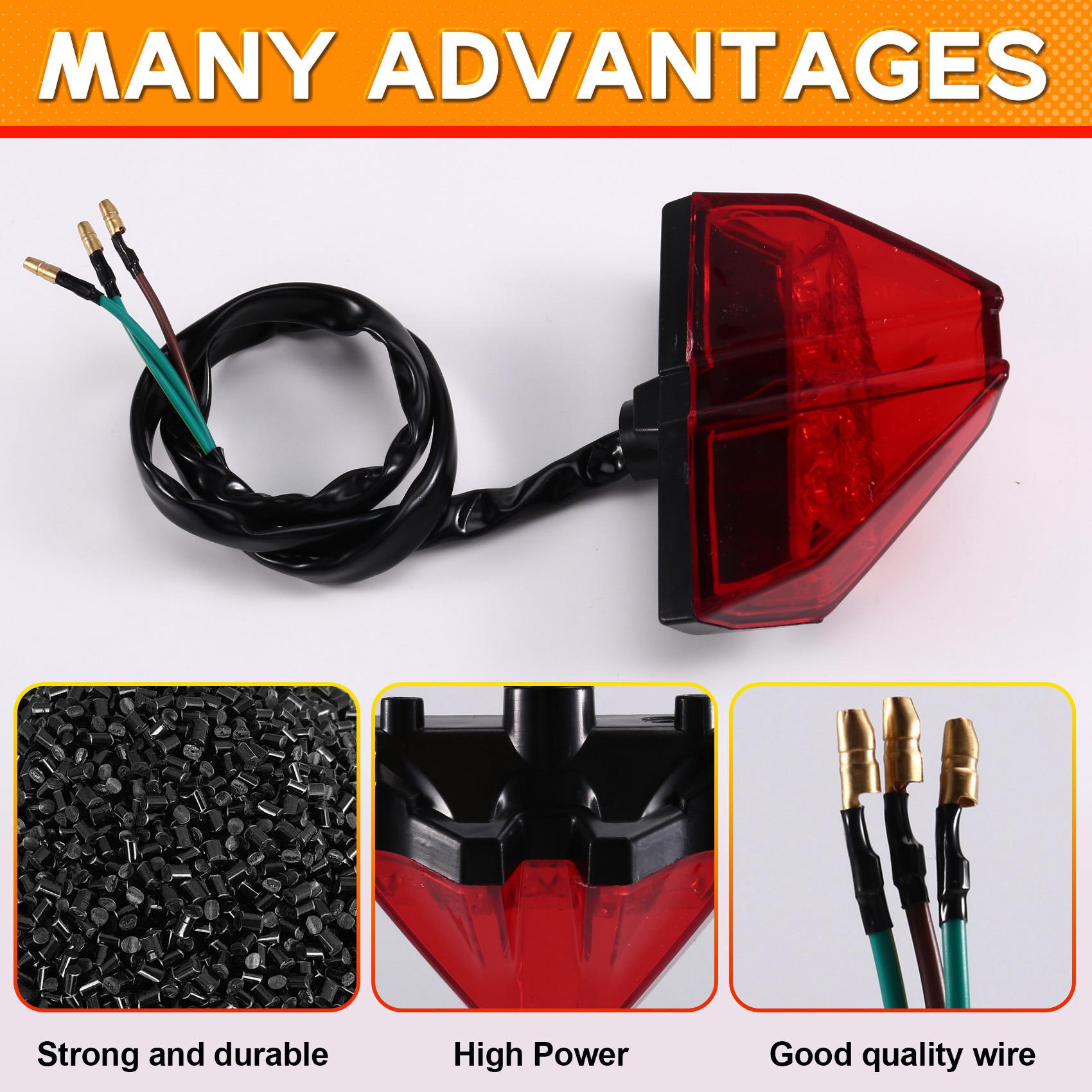 

For Motorcycle Dirt Bike Tail Light Brake Lamp 79714040000 For EXC EXCF XCW XCFW XWF 150 250 300 350 450 500 Models красный черный