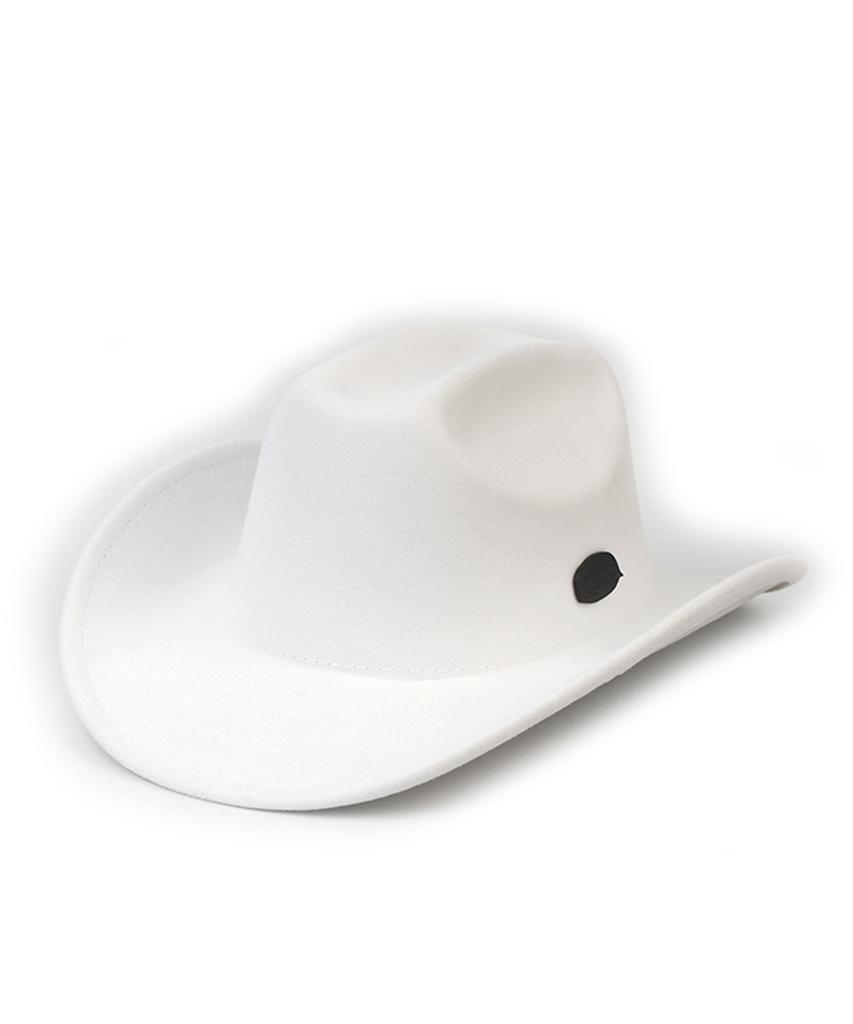 Western Wool White Fedora Cowboy Fedora