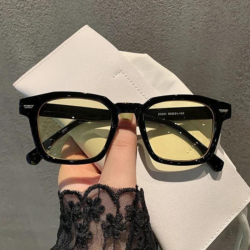 Men for Women Classic Vintage Square Sunglasses Fashion Classic Outdoor Travel Sun Eyeglasses Unisex Design Driving Riding Goggle Sunglasses Eyewear