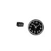 Retro Wooden Remote Organizer And Modern Acrylic Wall Clock Minimalist Art Decorative Holder for