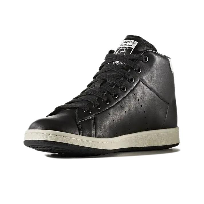 Adidas Originals Stan Smith Langlebige Rutschfeste Mid-Top Sneakers Unisex Sneakers Leuchtend-Schwarz S80497