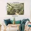 Serre de Jardin Botanique Vintage Tapisserie Plantes Luxuriantes Serre Murale Décor Amoureux de la Nature Fond de Canapé Salon