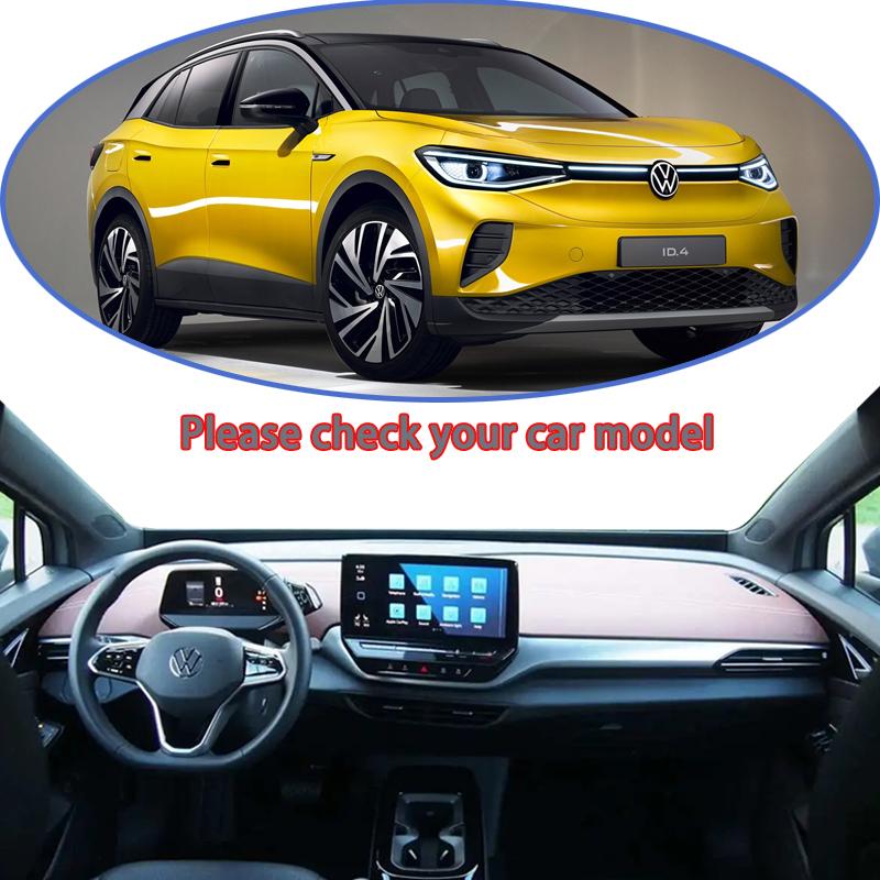 Dashboard Cover Pad for Volkswagen ID.4 ID.5 VW ID4 ID 4 ~  Anti-dirty Rugs Mat Sunshade Carpet Car Accessories Stickers