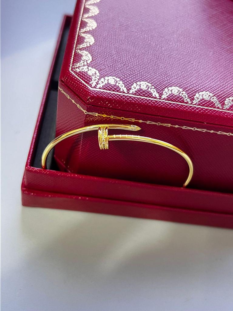 Ka Family CNC Precision Gold Thin Nail Bracelet - Elastic Memory, European & American Fashion Jewelry.