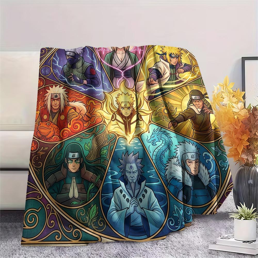 Naruto Print Flannel Blanket, Ultra Soft High Quality All Seasons Warm Throw, Home Decor Cozy Blanket, Perfect Christmas Gift