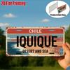 D Flat pc Vintage Metal Sign for Decorative Purposes Only Outdoor Plaque  Wall Decoratio Iquique Aluminum Sign Retro
