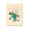 Home Decor Cottagecore Frog Mushroom Canvas Painting Pictures Wall Art Prints Fairy Frog Hiking Modular Poster For Living Room