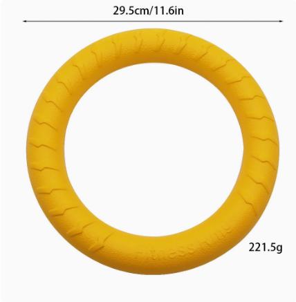 Dog Toys Pet Flying Disk Training Ring Puller Anti-Bite Floating Interactive Supplies Dog Toys Aggressive Chewing