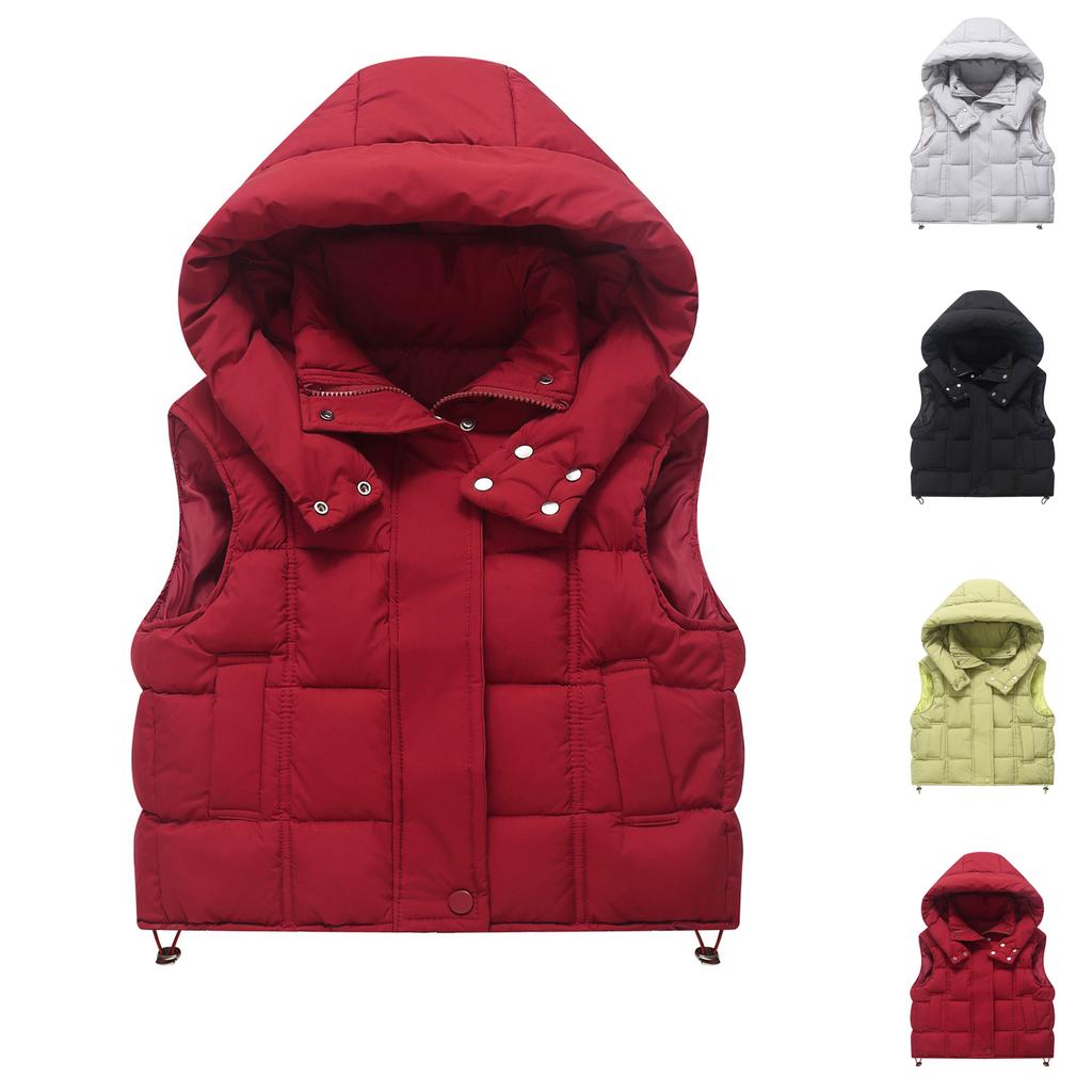 Children's Fashionable Casual Hooded Vest Jacket