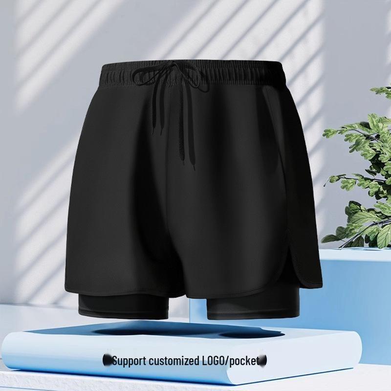 Completo da uomo a doppio strato per lo sport: Costumi da Bagno per Corsa, Fitness, Spiaggia e Nuoto