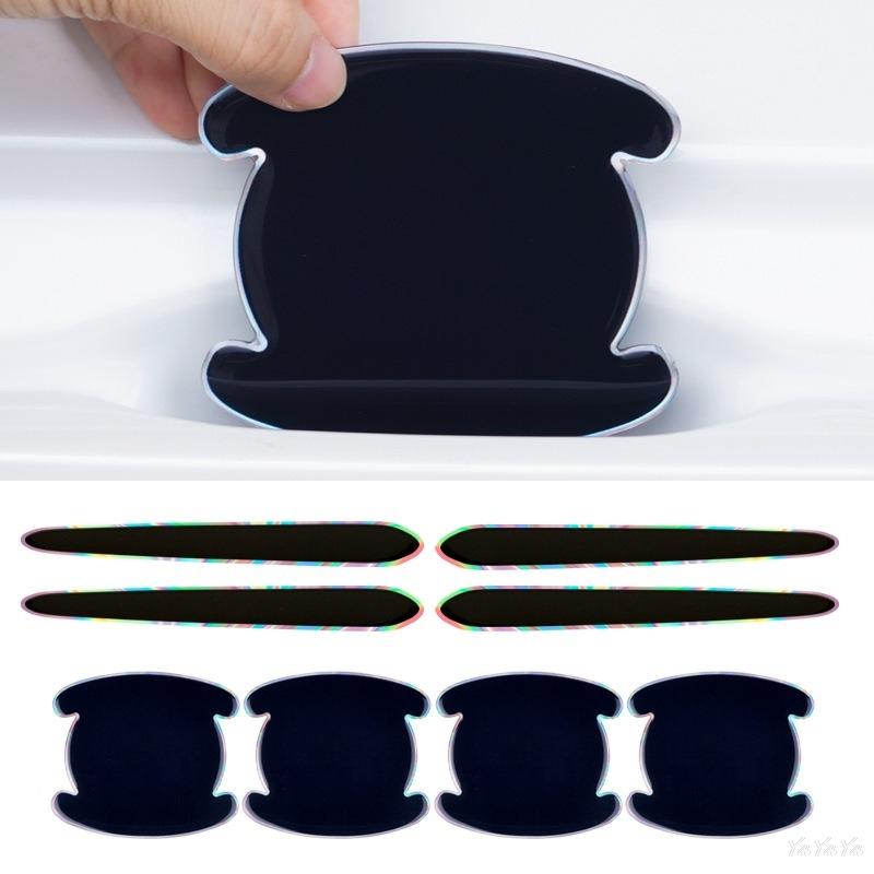 SFX1 Fashion 8pc Car Door Handle Protection Exterior Door Bowl Stickers For Mercedes Benz AMG W204 W205 W203 W211 W212 W213 W201 W210