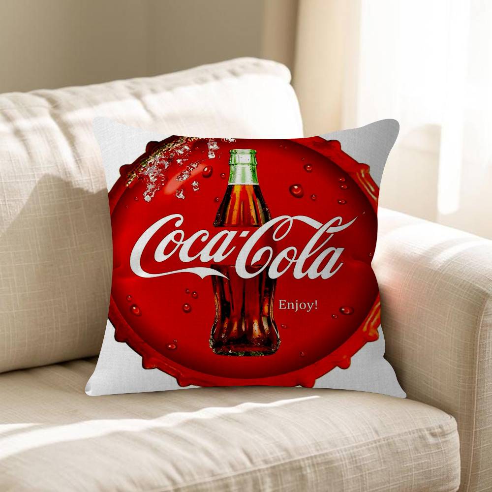 Soda Water CCocaCCola Personalized Pillow Cover Kids Bedroom Wild Party Decor Pillowcase Kid Birthday Shower Gift