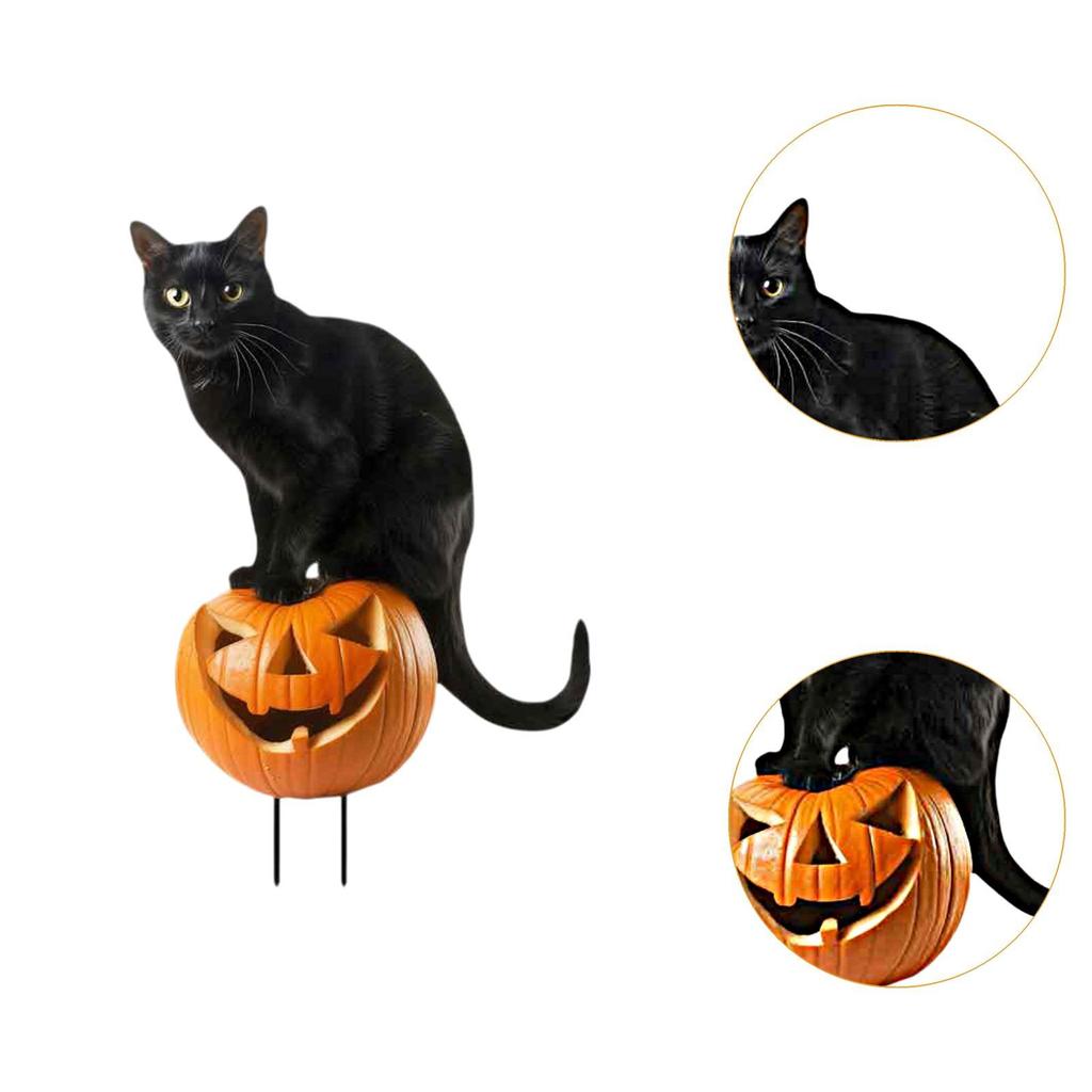 Halloweenowy palik ogrodowy dekoracja zewnętrzna ozdoba kreatywny metalowy znak Halloweenowy na podwórko dekoracyjny na ścieżkę chodnik gospodarstwo