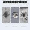 (Gray) Anti Clogging Silicone Drain Cover