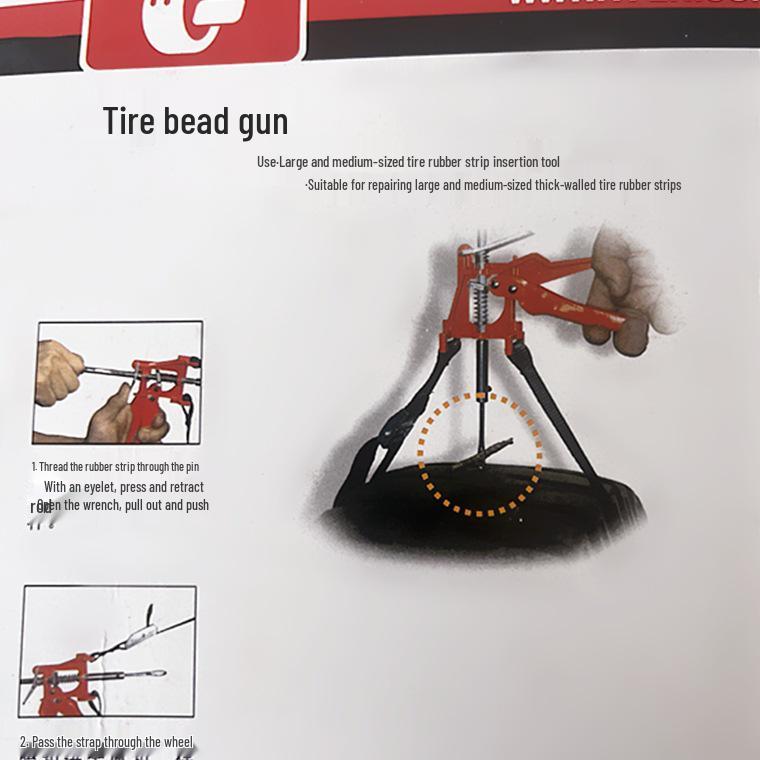 Car and Motorcycle Electric Tire Repair Kit with Quick Strip Gun