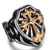 Fashionable Cross Ring, Domineering Retro Men's Ring Jewelry
