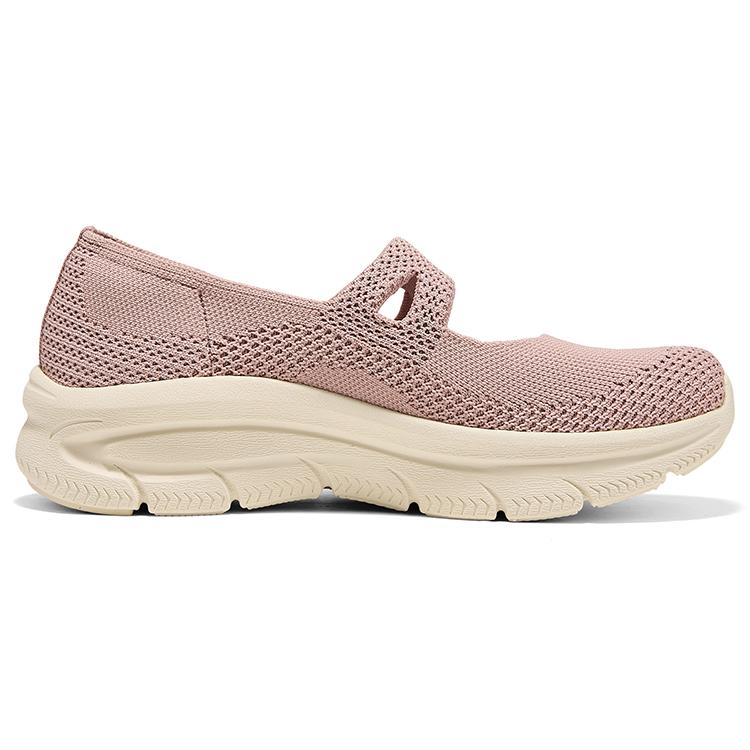 Skechers Arch Fit Mc Dlux Wygodne Wszechstronne Buty Mary Jane Damskie Różowo-Czerwone 159519-ROS