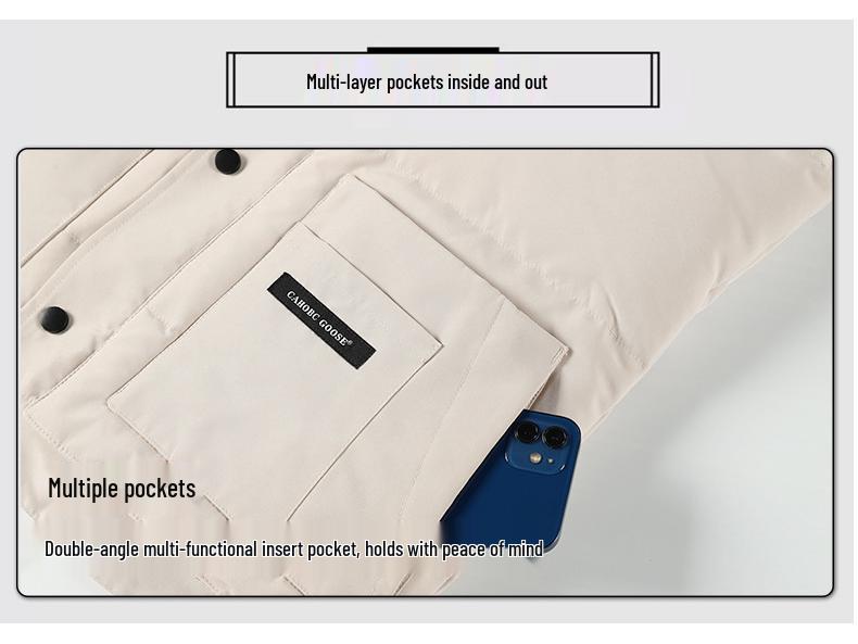 Men's Goose Down Thickened Winter 2025 Sleeveless Vest - Fashionable Outerwear