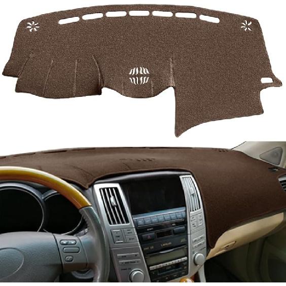 Dash Cover Mat  Fit For 2004-2006 Lexus RX330,2007-2009 RX350, 2006-2008 RX400H, Dashboard Cover Pad Carpet Protector With Cutout For Speaker (Black)