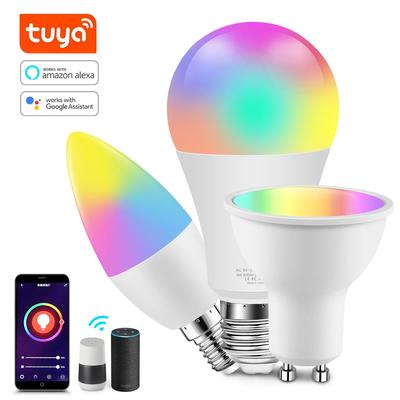 Smart For Home LED Light Bulb E27 E14 GU10 220V Spot Magic Changeable Lamp Lampada+APP Control Decoration RGB White